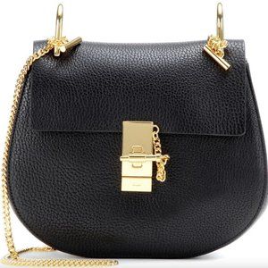 Chloé Mini Drew | Black with Gold Hardware